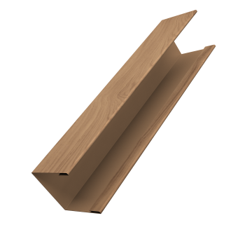 картинка Крышка жалюзи Milan Slim 0,45 Print Elite Honey Wood TwinColor (2,5м) Центр Кровли