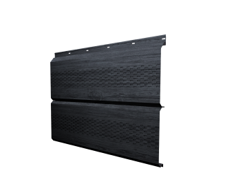 картинка Софит ЭкоБрус new c перфорацией 0,45 Print Premium с пленкой Grey Wood TwinColor Центр Кровли