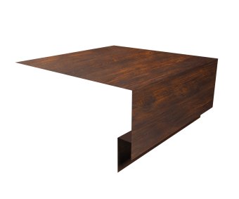 картинка Планка околооконная сложная Экобрус Grand Line 250х75х25 0,45 Print Elite Cherry Wood TwinColor (2м) Центр Кровли