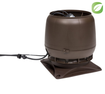 фото Вентилятор Vilpe Есо190S с основанием коричневый Центр Кровли картинка Вентилятор Vilpe Есо190S с основанием коричневый Центр Кровли