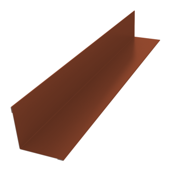 картинка Угол внутренний 50х50 0,5 Velur X RAL 8004 терракота (2м) Центр Кровли