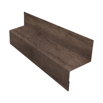картинка Отлив межэтажный 35 0,45 Print Premium Almond Wood Fresh (2м) Центр Кровли