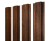 Штакетник Прямоугольный с прямым резом 0,45 Print Premium Golden Wood Fresh TwinColor Центр Кровли