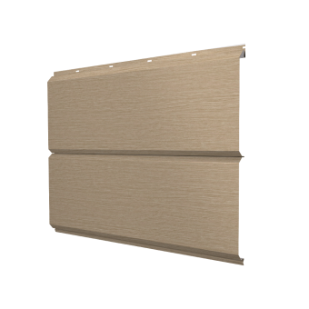 картинка ЭкоБрус new 0,45 Print Elite с пленкой Milky Wood TwinColor Центр Кровли