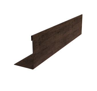 картинка Нащельник (для калиток и ворот) 25х35 жалюзи Milan, Tokyo, Palermo 0,45 Print-Double Premium Antique Wood (L1,68) Центр Кровли