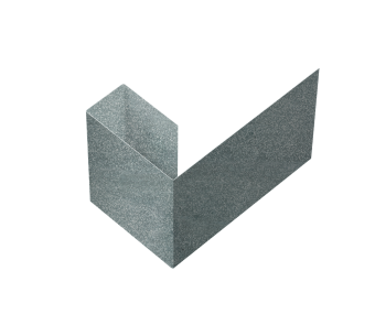 фото Финишный профиль фибросайдинга 0,5 Zn (2м) Центр Кровли картинка Финишный профиль фибросайдинга 0,5 Zn (2м) Центр Кровли