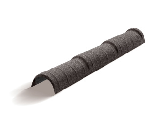 фото Конек полукруглый тройной для композитной черепицы Metrotile сланцевый (1,14м) Центр Кровли картинка Конек полукруглый тройной для композитной черепицы Metrotile сланцевый (1,14м) Центр Кровли