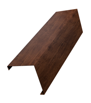 картинка Декоративная накладка на столб универсальная угловая 62х55 для забора жалюзи 0,45 Print-Double Premium Cherry Wood Fresh (2,5м) Центр Кровли