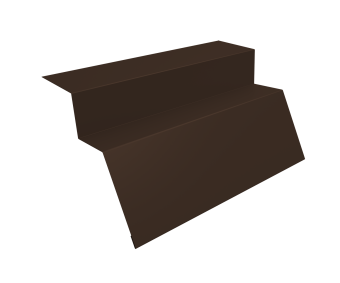 фото Планка карнизная для металлочерепицы квинта Uno 0,5 Atlas X с пленкой RAL 8017 шоколад (3м) Центр Кровли картинка Планка карнизная для металлочерепицы квинта Uno 0,5 Atlas X с пленкой RAL 8017 шоколад (3м) Центр Кровли