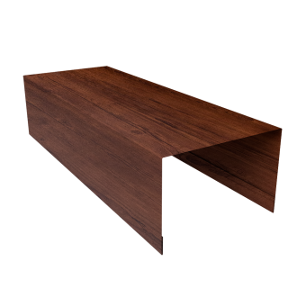 фото Крышка для забора из сайдинга (Квадро брус, Корабельная Доска, ЭкоБрус new) 0,45 Print-Double Premium Cherry Wood Fresh (2,5м) Центр Кровли картинка Крышка для забора из сайдинга (Квадро брус, Корабельная Доска, ЭкоБрус new) 0,45 Print-Double Premium Cherry Wood Fresh (2,5м) Центр Кровли