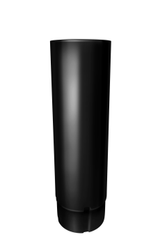 картинка Труба круглая GL PE 90 мм 2 м RAL 9005 Центр Кровли