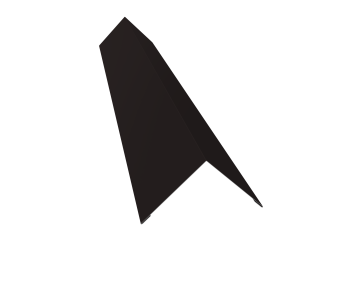 картинка Угол внешний 110х110 Grand Line 0,5 Velur RAL 9005 черный (3м) Центр Кровли