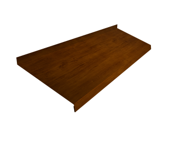 картинка Отлив простой 250 0,45 Print-Double Premium Golden Wood Intense F (3м) Центр Кровли