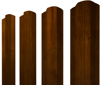 картинка Штакетник М-образный B фигурный 0,4 Print Premium Golden Wood Intense FTC Центр Кровли