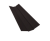 Планка ендовы верхней 95х80х95 0,45 Drap TX RAL 9005 черный (3м) Центр Кровли