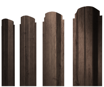 картинка Штакетник П-образный А фигурный 0,45 Print Premium Almond Wood Fresh Центр Кровли