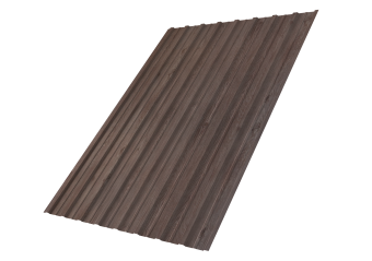 картинка Профнастил С10A 0,45 Print Elite с пленкой White Wood TwinColor Центр Кровли
