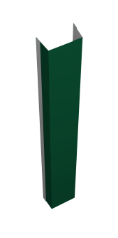 картинка Крепежная планка нижняя Texas 0,5 PE lite RAL 6005 зеленый мох (2м) Центр Кровли