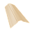 Планка конька фигурного 100x100 0,45 PE с пленкой RAL 1015 светлая слоновая кость (2м) Центр Кровли