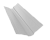 Планка ендовы верхней фигурной 100x100 0,45 Drap TX RAL 9003 сигнальный белый (3м) Центр Кровли