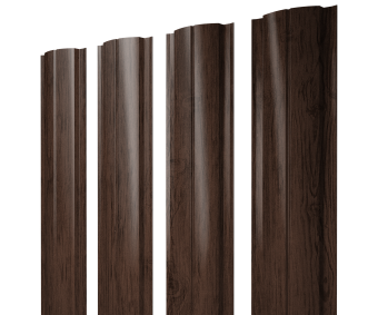 фото Штакетник Полукруглый Slim с прямым резом 0,45 Print-Double Premium Antique Wood Центр Кровли картинка Штакетник Полукруглый Slim с прямым резом 0,45 Print-Double Premium Antique Wood Центр Кровли