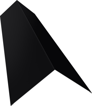 фото Планка конька плоского 145х145 Grand Line 0,5 Drap ТХ RAL 9005 черный (2м) Центр Кровли картинка Планка конька плоского 145х145 Grand Line 0,5 Drap ТХ RAL 9005 черный (2м) Центр Кровли