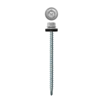 картинка Саморез кровельный Daxmer 4,8х70 (100шт) сверло №1 RAL 9003 Центр Кровли