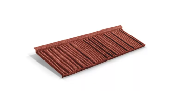 картинка Лист композитной черепицы Metrotile WoodShake скарлет Центр Кровли
