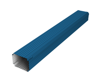 картинка Труба гофрированная Vortex Lite 76х102х1000мм PE RAL 5005 сигнальный синий Центр Кровли