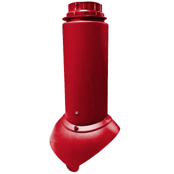 картинка Выход канализации Krovent Pipe-VT 110/125 Изолированный красный Центр Кровли