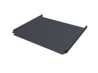 картинка Кликфальц Pro v02 Grand Line 0,45 PE-Double с пленкой на замках RAL 7024 мокрый асфальт Центр Кровли