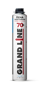 картинка Пена монтажная профессиональная Grand Line 70+ зимняя, 900мл, 1000г Центр Кровли
