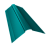 Планка конька фигурного 150x150 0,45 PE с пленкой RAL 5021 водная синь (3м) Центр Кровли