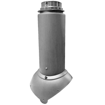 картинка Выход канализации Krovent Pipe-VT 110/125 Изолированный серый Центр Кровли