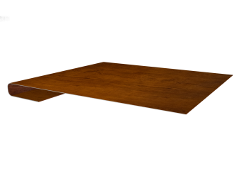 картинка Планка завершающая 0,45 Print-Double Premium Golden Wood Intense F (2м) Центр Кровли