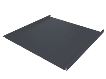 картинка Фальц двойной стоячий Line Grand Line 0,5 Drap TX с пленкой на замках RAL 7024 мокрый асфальт Центр Кровли
