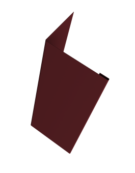 картинка Нащельник (для калиток и ворот) 25х35 жалюзи Milan, Tokyo, Palermo 0,45 PE-Double RAL 3005 красное вино (L2,0) Центр Кровли