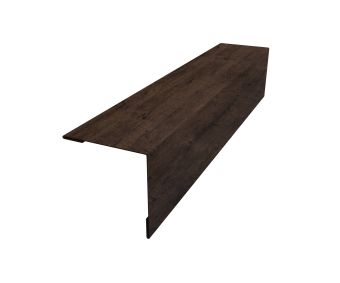 картинка Планка завершающая 50х50 жалюзи Milan 0,45 Print Premium Antique Wood TwinColor (2,5м) Центр Кровли