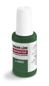 картинка Штрих-корректор для ремонта царапин Grand Line RAL 6002 (с кисточкой) Центр Кровли
