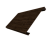Ламель лицевая 200 забора жалюзи Texas 0,45 Print Elite с пленкой Antique Wood TwinColor Центр Кровли