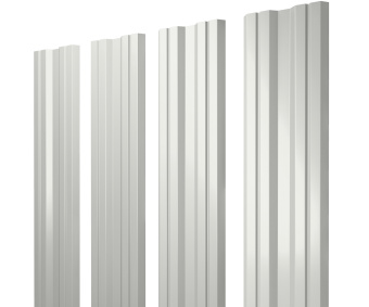фото Штакетник Twin с прямым резом 0,5 PE RAL 9003 сигнальный белый Центр Кровли картинка Штакетник Twin с прямым резом 0,5 PE RAL 9003 сигнальный белый Центр Кровли
