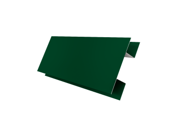 картинка Планка H-образная Экобрус 0,45 PE с пленкой RAL 6005 зеленый мох (3м) Центр Кровли