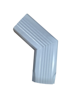 картинка Колено трубы гофрированное боковое правое Vortex Lite 76х102мм PE RAL 9003 Центр Кровли