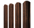 Штакетник Полукруглый Slim фигурный 0,45 Print Premium Cherry Wood Dark FTC Центр Кровли