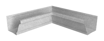 картинка Угол желоба внутренний Vortex Lite 130мм NEW Zn Центр Кровли