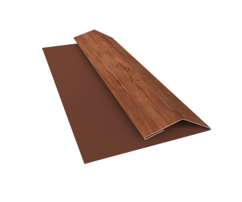 картинка Планка финишная БХ new 0,45 Print Premium Rowan Wood Intense FTC (3м) Центр Кровли