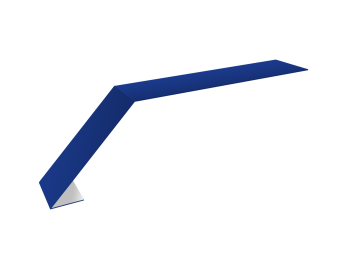 картинка Планка карнизная для мягкой кровли 100х60 0,45 PE с пленкой RAL 5002 ультрамариново-синий (3м) Центр Кровли