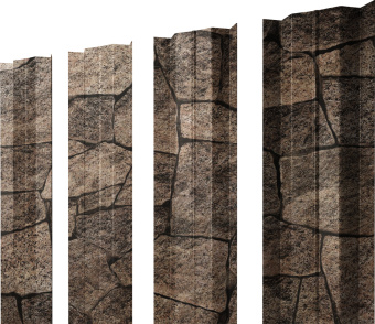 фото Штакетник М-образный B с прямым резом Grand Line 0,45 Print Elite King Stone TwinColor Центр Кровли картинка Штакетник М-образный B с прямым резом Grand Line 0,45 Print Elite King Stone TwinColor Центр Кровли