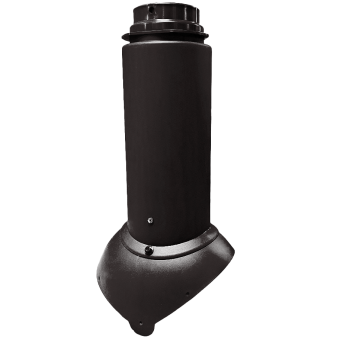 картинка Выход канализации Krovent Pipe-VT 110/125 Изолированный черный Центр Кровли