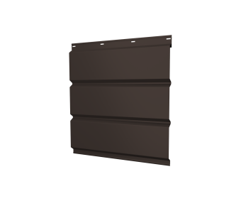 фото Софит металлический без перфорации 0,5 Drap с пленкой RR 32 темно-коричневый Центр Кровли картинка Софит металлический без перфорации 0,5 Drap с пленкой RR 32 темно-коричневый Центр Кровли